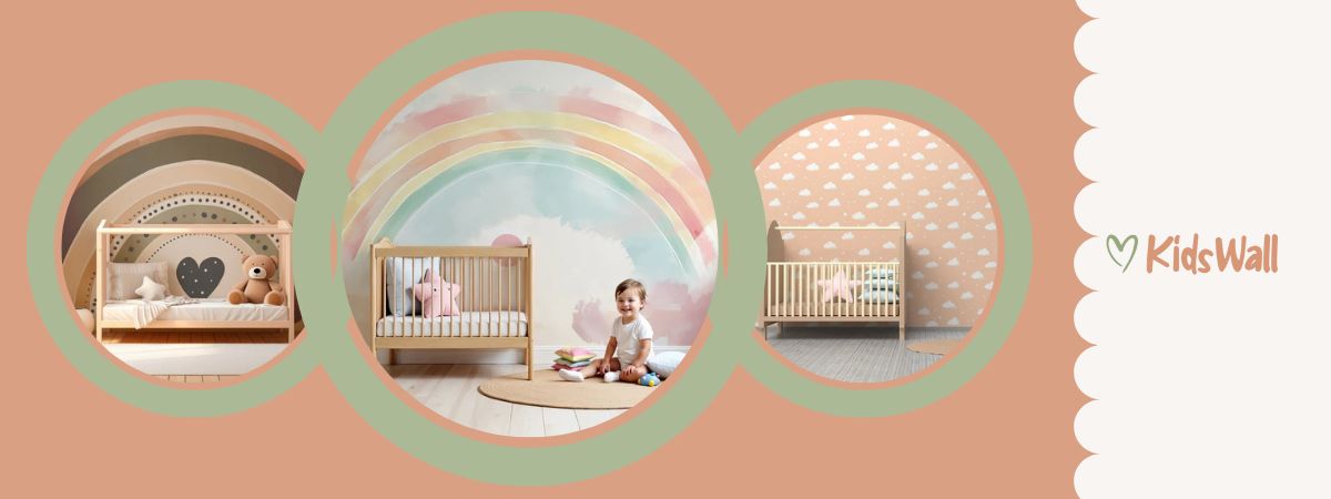 idées papier peint chambre bebe fille
