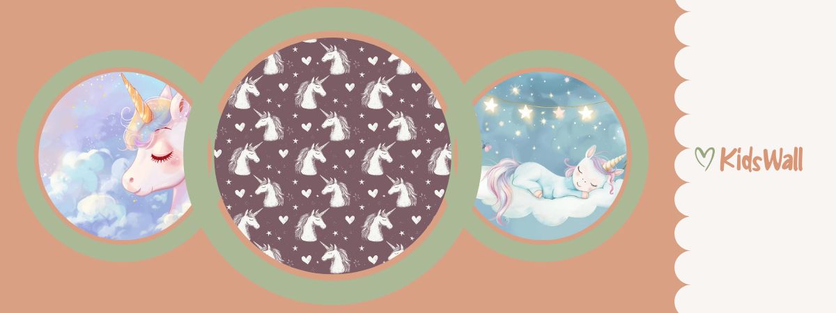 papier peint licorne pour chambre enfant