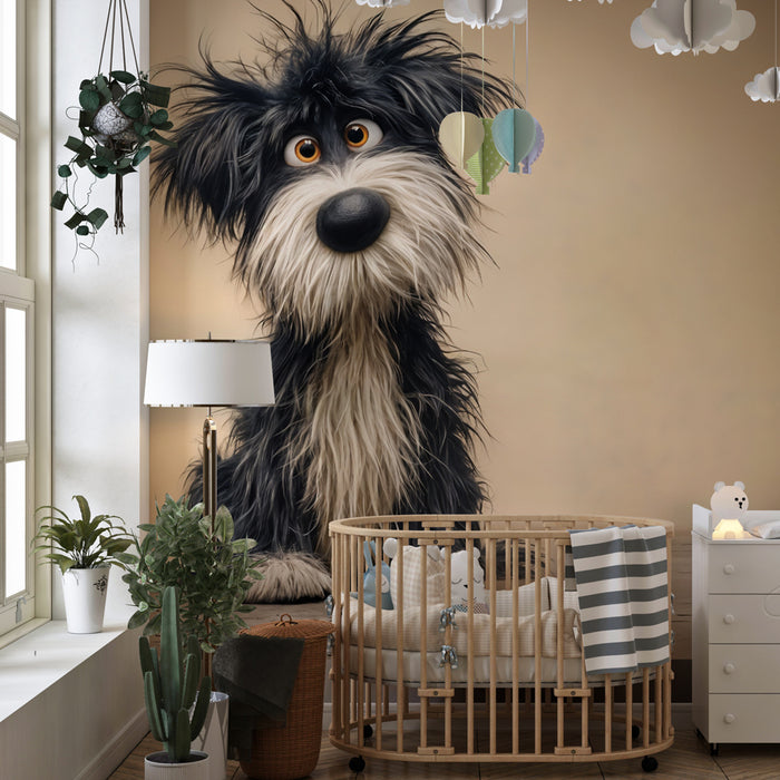 Tapet câine drăguț | Ilustrație artistică
