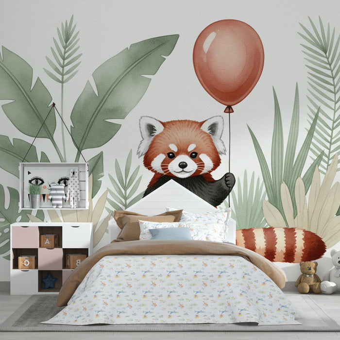 Papier de parede izba pre bábätká | Červený panda a exotické trhliny