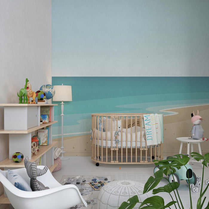 Papier de parede quarto bebê | Mirno plaža s morskom kornjačom