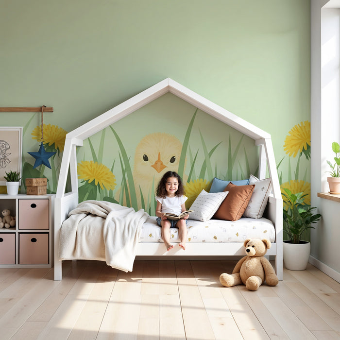 Papel de parede quarto bebê | Radovedna kokoš med regratom