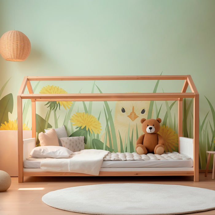 Papel de parede quarto bebê | Radovedna kokoš med regratom