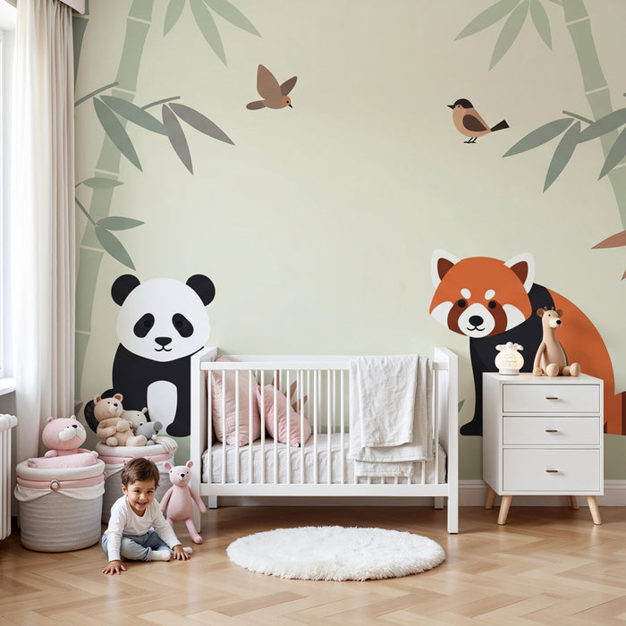 Kids room wallpaper | Asijský lesní zvěř