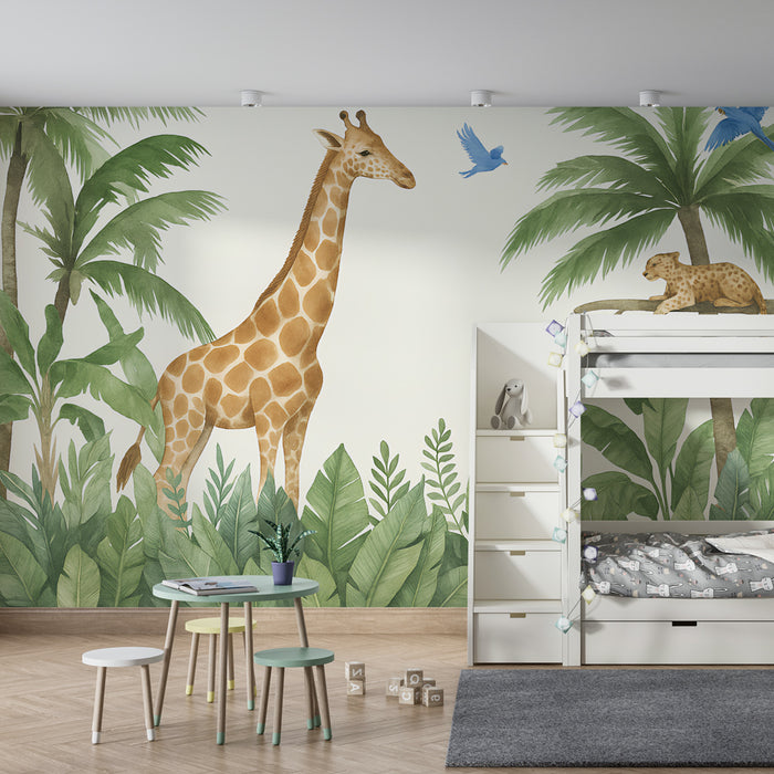 Kinderkamer behang | Avontuur in het hart van de jungle