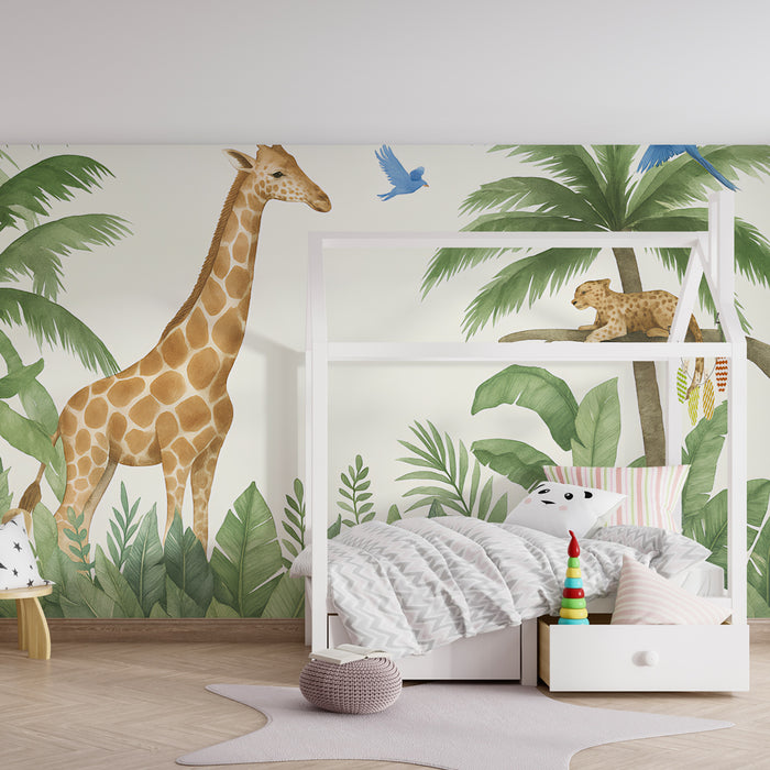 Kinderkamer behang | Avontuur in het hart van de jungle
