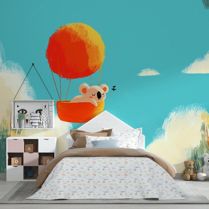 Tapet barnerom | Ballongeventyr med en koala
