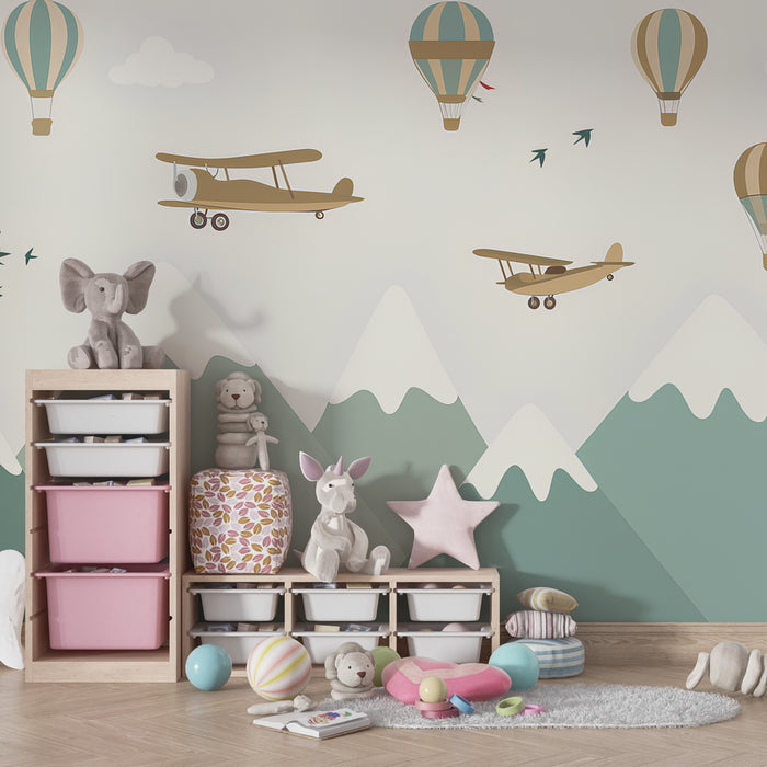 Barntapet | Äventyr i himlen med flygplan och luftballonger