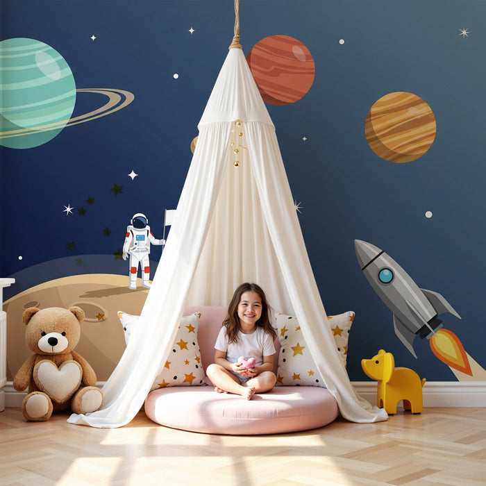 Papel pintado infantil | Aventuras espaciales y cosmos