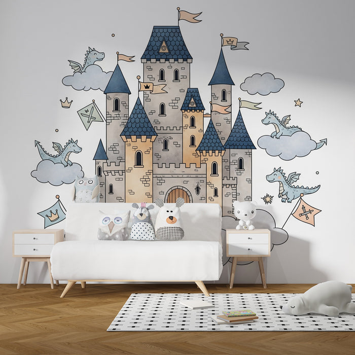 Papel de parede criança | Castelul magic și dragonii