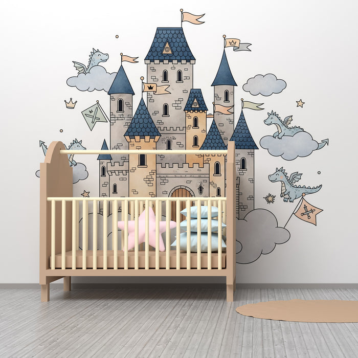 Papel de parede criança | Castelul magic și dragonii