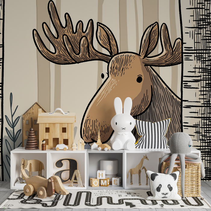 Kids room wallpaper | Elan and peaceful forest