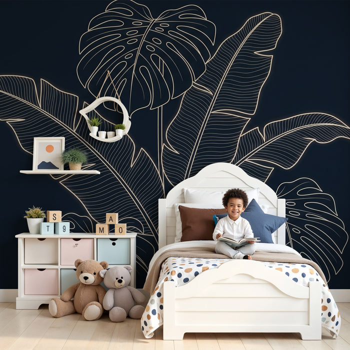 Papel de parede criança | Estilo tropical estilizado