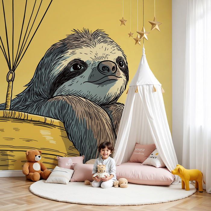 Kinderzimmer Tapete | Fauler Ballonfahrer