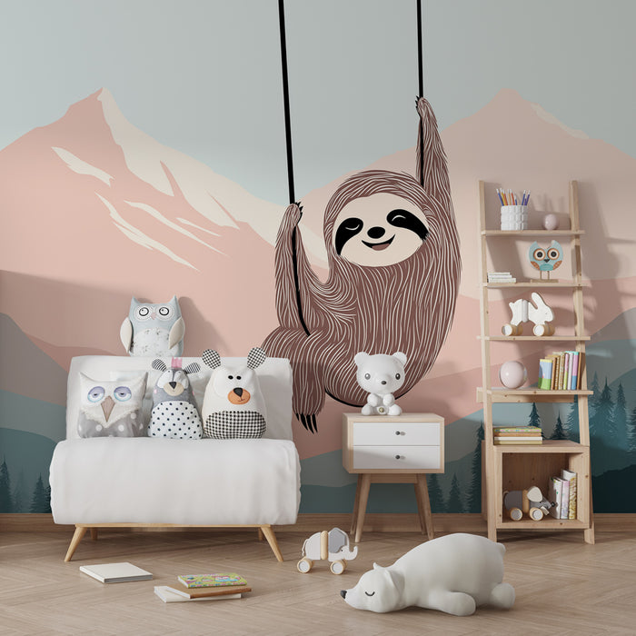 Kinderzimmer Tapete | Faulen und beruhigende Berge