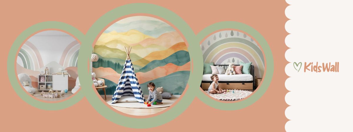 papier peint aquarelle tendance chambre enfant