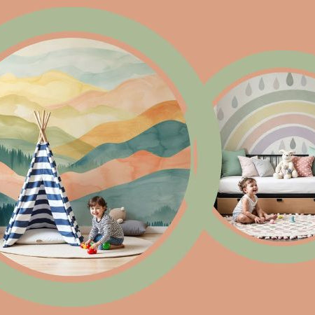 papier peint aquarelle tendance chambre enfant