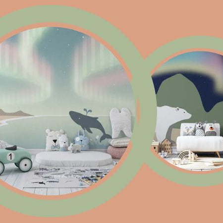 papier peint aurores boréales beauté des couleurs