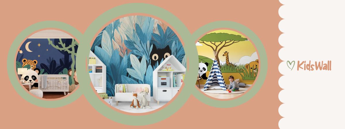 papier peint cache cache terrain de jeu chambre enfant