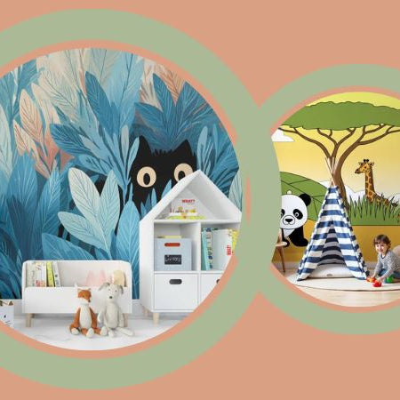 papier peint cache cache terrain de jeu chambre enfant