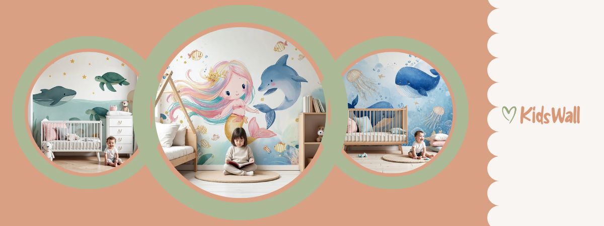 papier peint monde sous marin chambre enfant