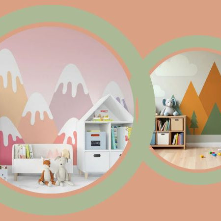 papier peint montagne design fluide et doux