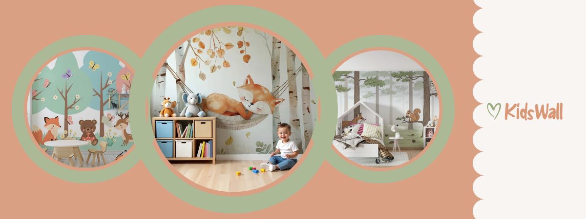 papier peint renard esprit scandinave