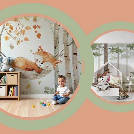 papier peint renard esprit scandinave