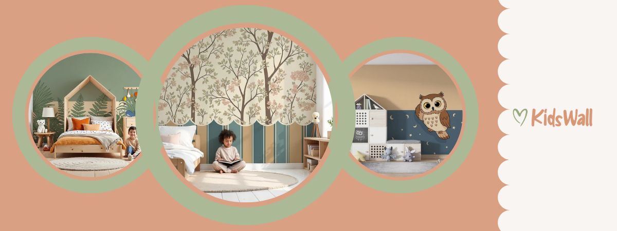 papier peint soubassement pour enfants
