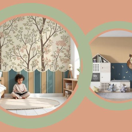 papier peint soubassement pour enfants