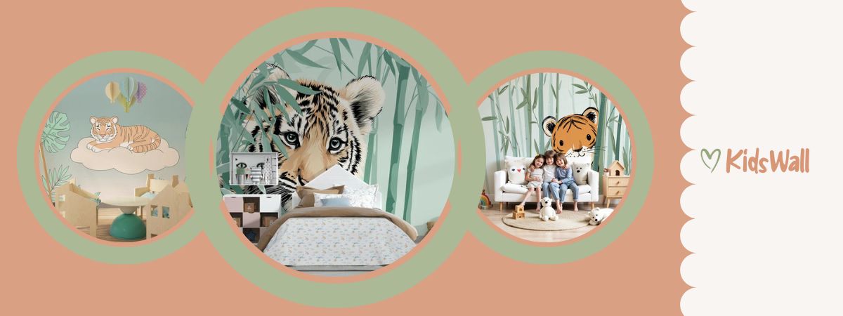 papier peint tigre chambre enfant