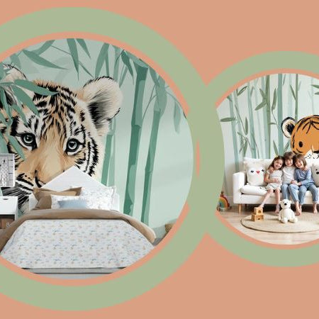 papier peint tigre chambre enfant