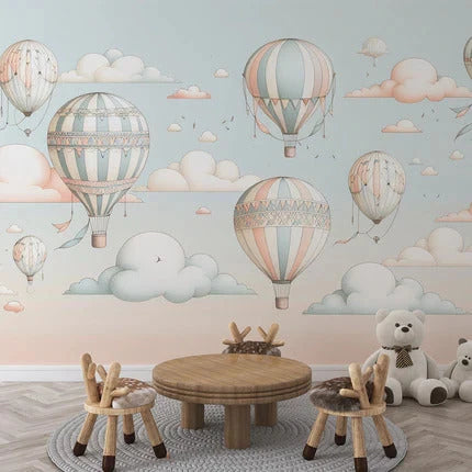 Papier peint montgolfière