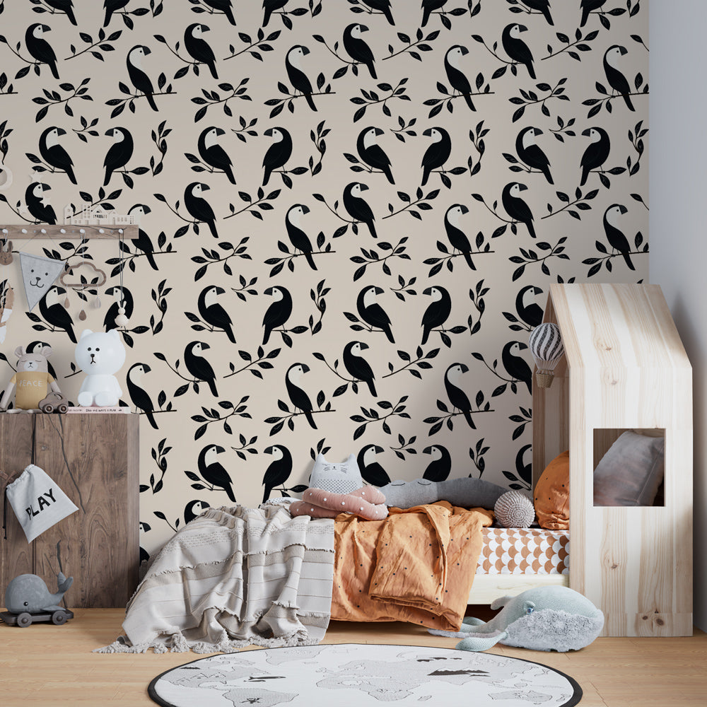 Papier peint beige