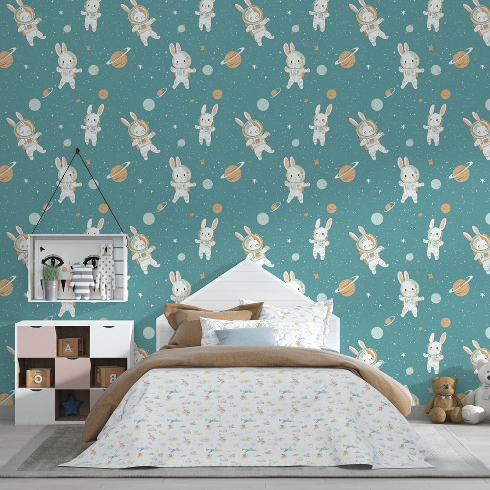 Papel pintado espacio | El infinito se invita a su habitación — Kids Wall, image size:1000x1000