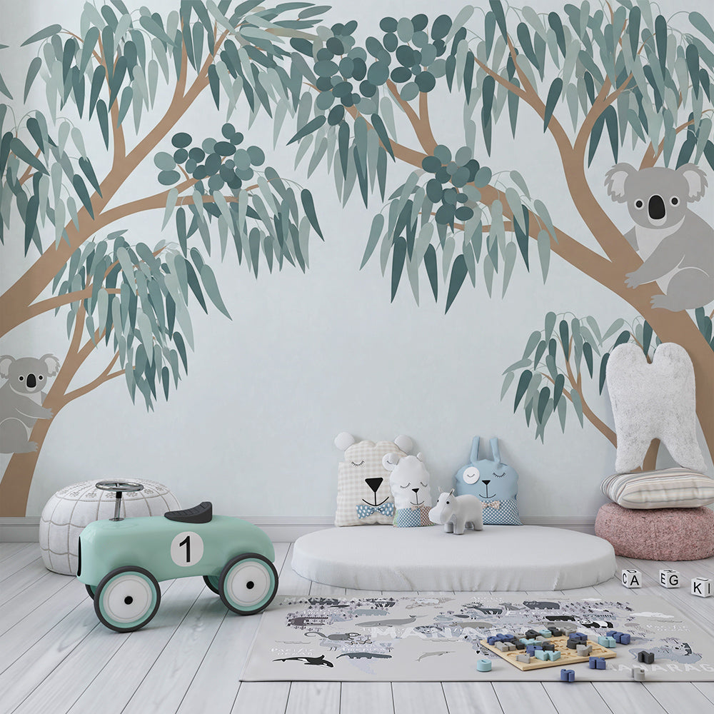 Papier peint eucalyptus