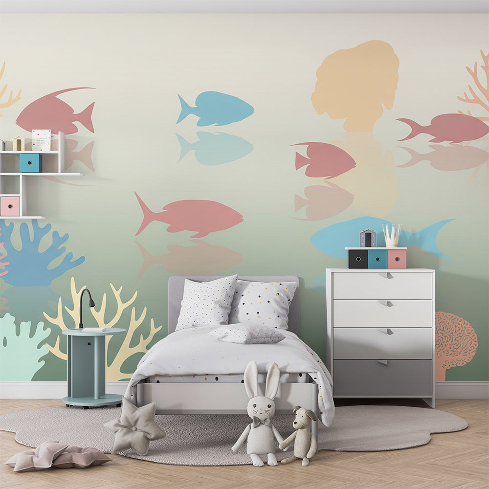 Papier peint sous marin