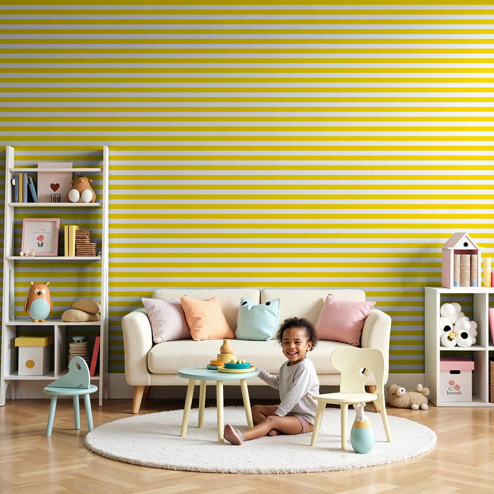 Papier peint jaune