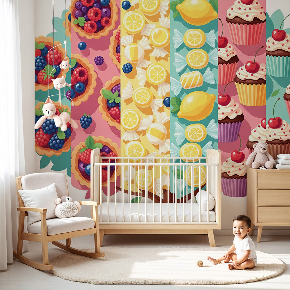 Papier peint bonbons