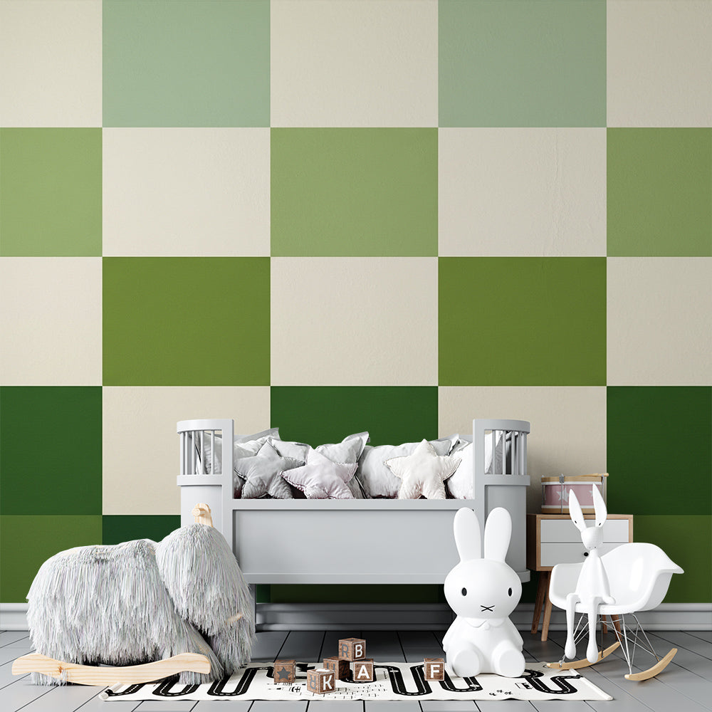 Papier peint carreaux
