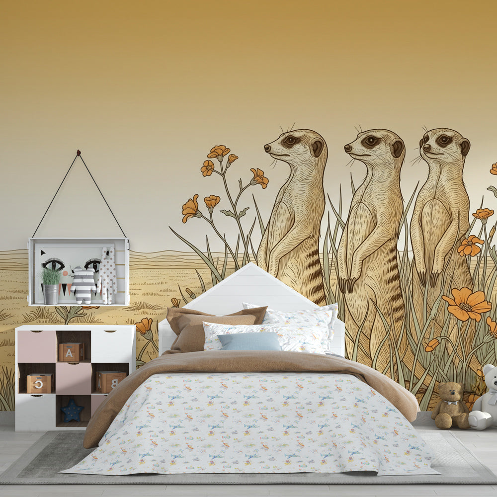 Papier peint suricate