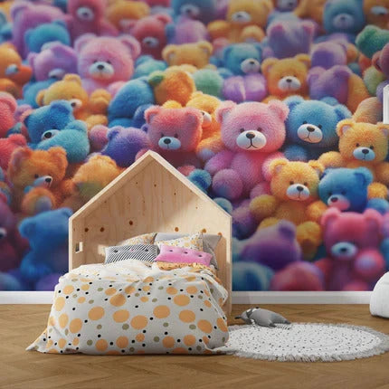 Papier peint multicolore