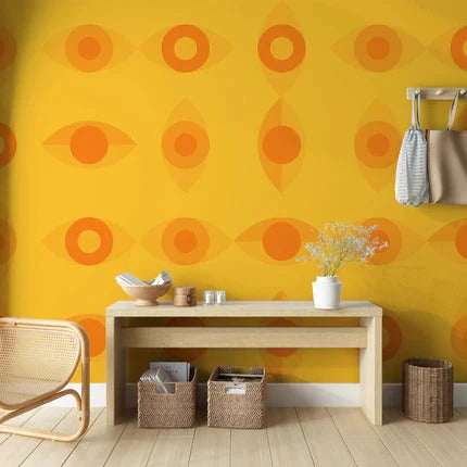 Papier peint orange