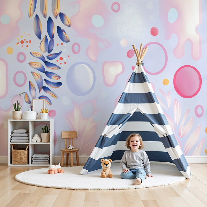 Barntapet | Pasteller och organiska former