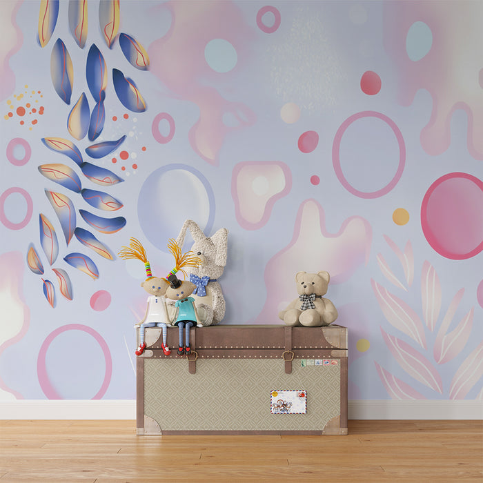 Barntapet | Pasteller och organiska former