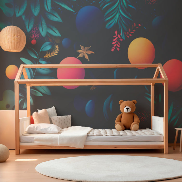 Barntapet | Tropisk dröm och abstrakta former