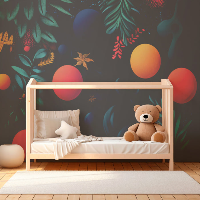 Barntapet | Tropisk dröm och abstrakta former