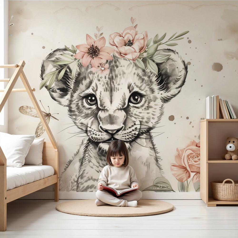 Papier peint floral