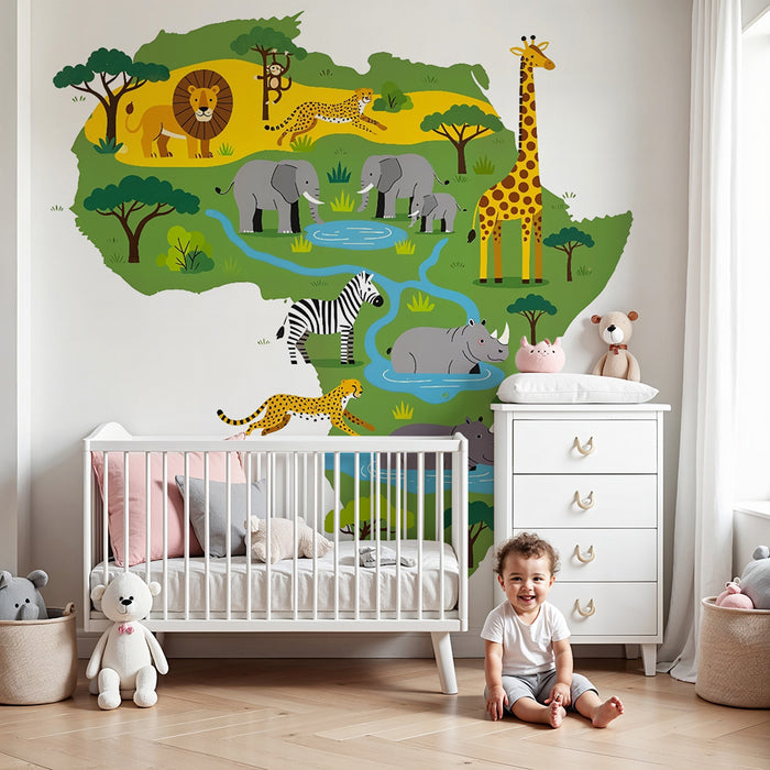 Papel de parede criança | Safari aventura na África