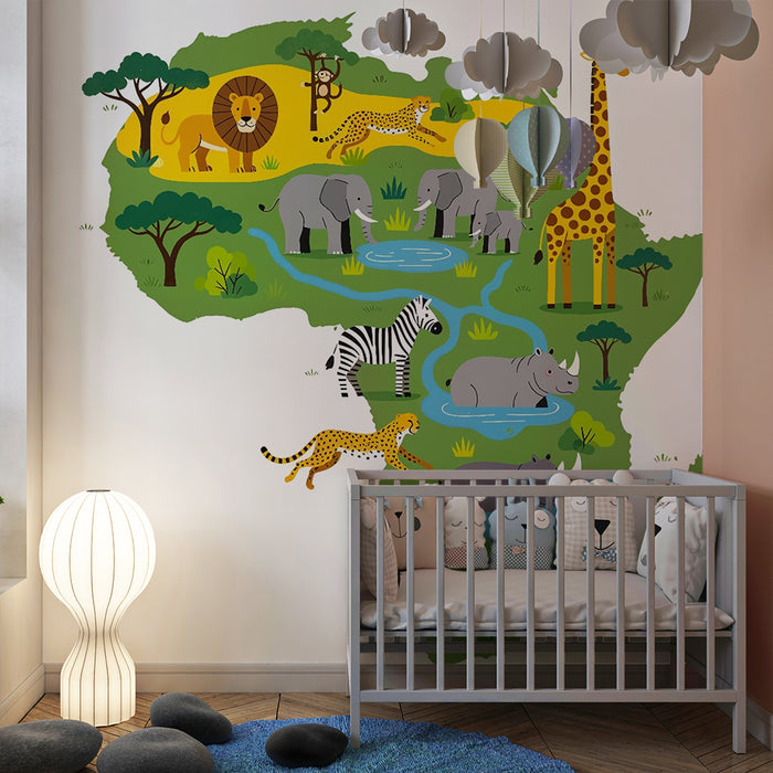 Papel de parede criança | Safari aventura na África